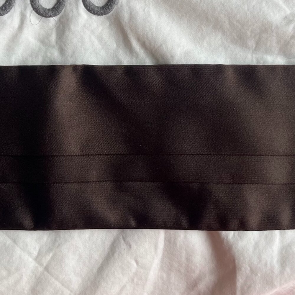 PRADA - Men's Cummerbund - Chocolate Brown Sz 48 (IT) NWOT